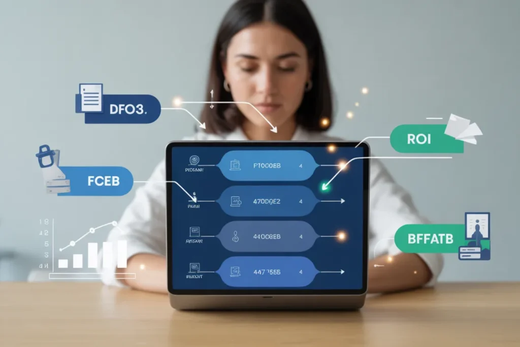 AI business process optimization framework showing 5 phases from identification to scaling