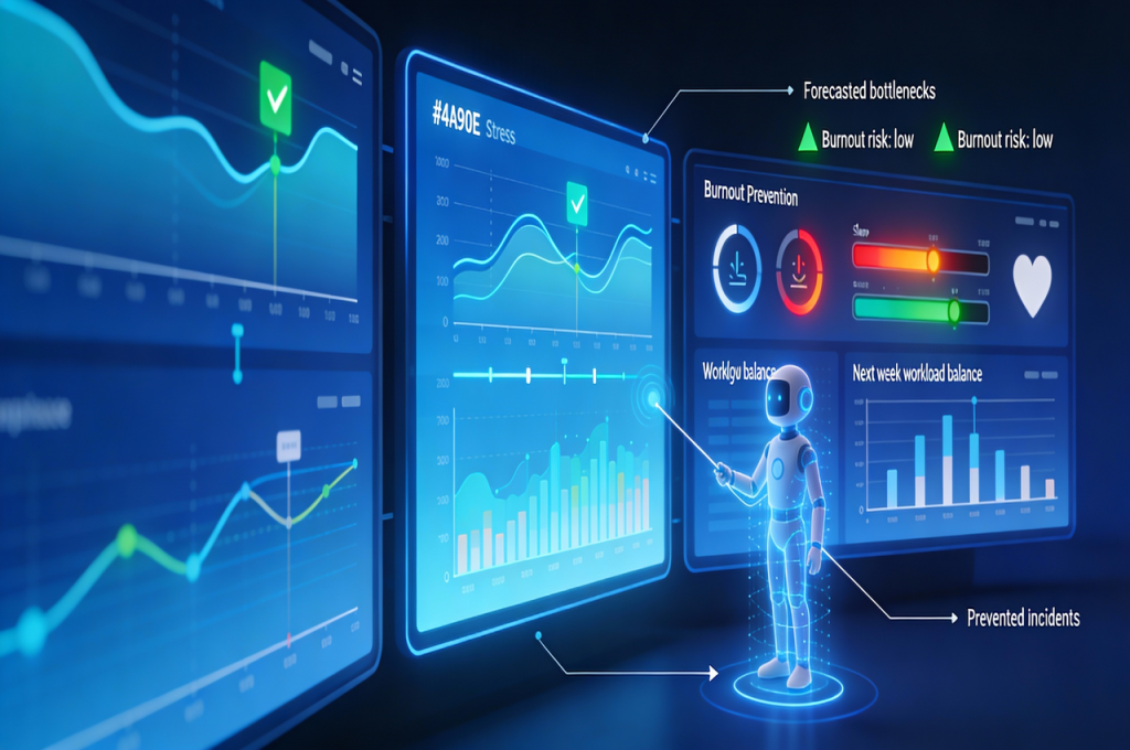 Predictive AI analytics preventing crises and bottlenecks before they materialize