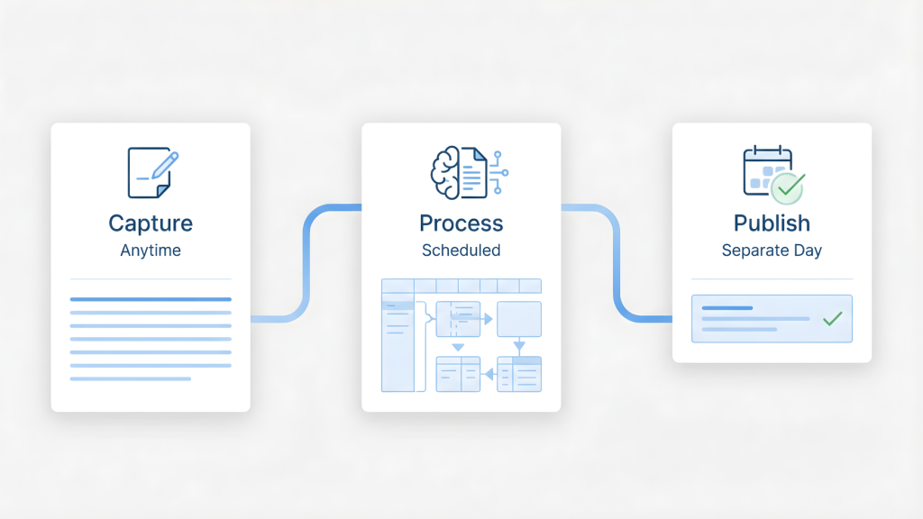 ai editorial workflow capture process publish system