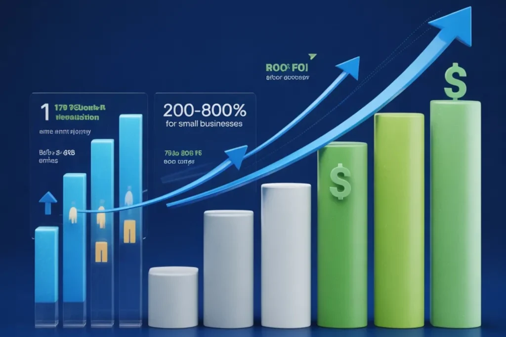 Small business lead generation results before and after AI marketing automation implementation