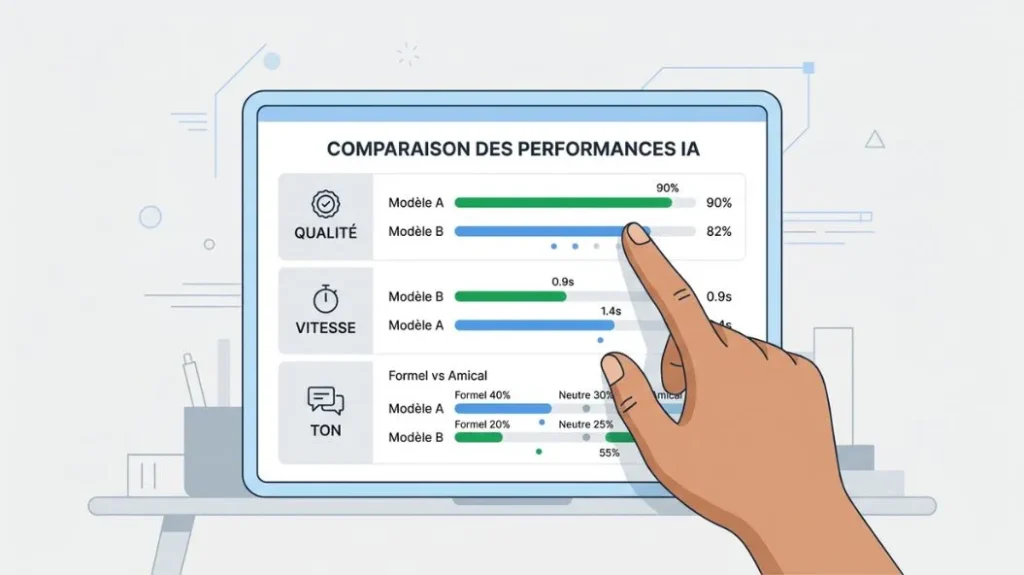 chatgpt vs claude ai performance comparison dashboard quality speed tone
